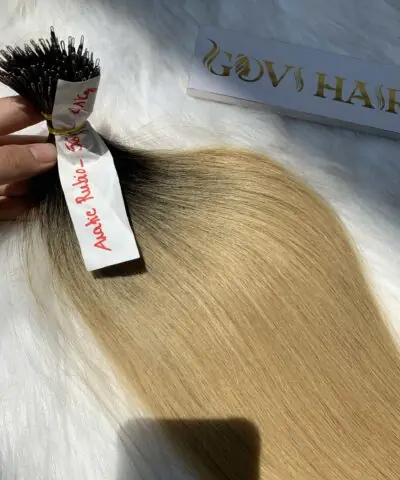 Nanoring Hair Extension Straight Ombre Color 100% Human Hair