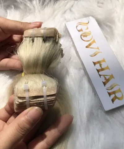 vietnamese hair invisible tape hair extensions blonde color