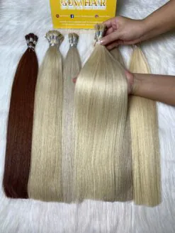 20 Inch Straight Ivory I Tip Hair Extensions 100% Human Hair