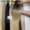 20 Inch Straight Ombre Blonde Color Flat Tip Hair Extensions