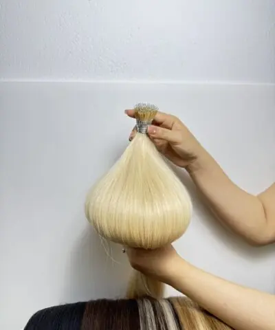 22 Inch Straight #60 Blonde Color Nano Ring Hair Extensions Wholesale Price 4 Straight #60 Natural Blonde Nano Ring Hair Extensions