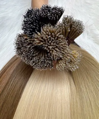 22 Inch Straight #60 Blonde Color Nano Ring Hair Extensions Wholesale Price 5 Straight #60 Natural Blonde Nano Ring Hair Extensions