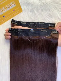 #4 Medium Brown Halo Hair Extensions