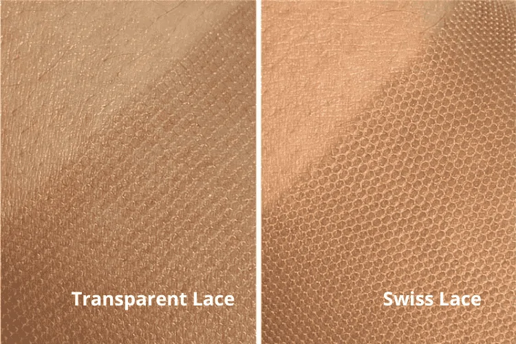 Differences between swiss lace vs transparent lace