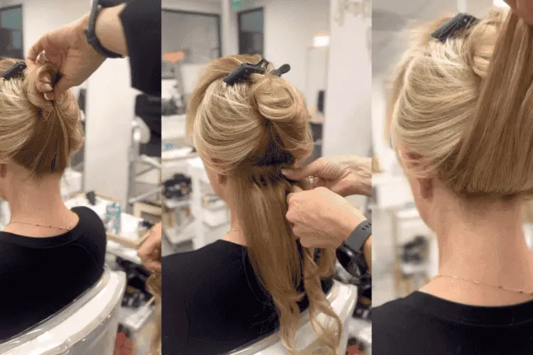 The application technique hair extensions the application technique hair extensions