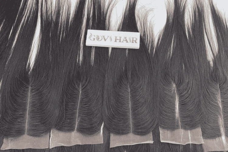 Transparent lace with undetectable hair line creates seamless look