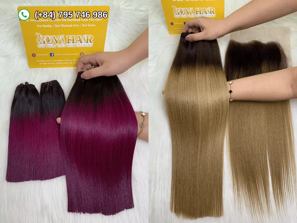 Diverse Shades of Vietnamese Bone Straight Hair
