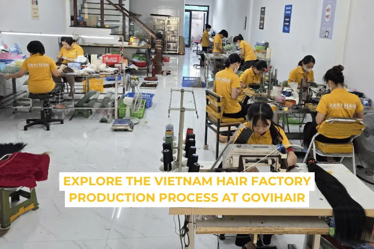 Explore the Vietnam hair factory production process at Govihair