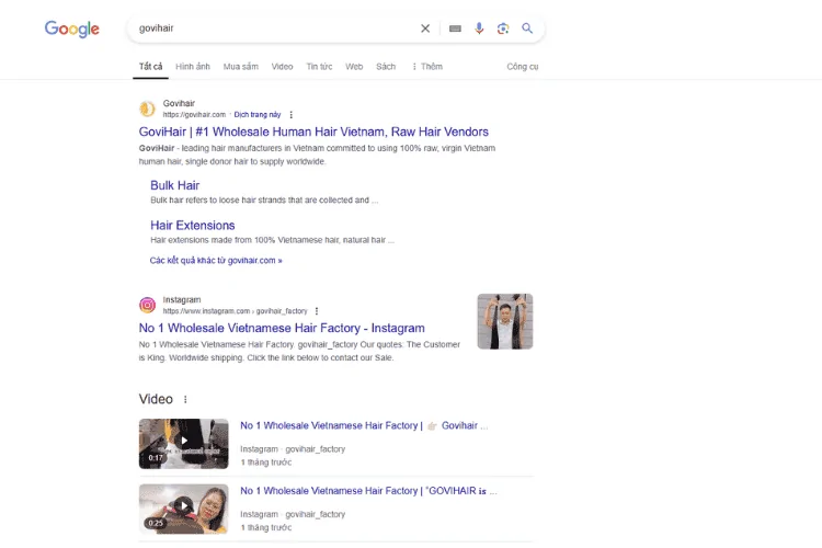 Researching potential Vietnam hair vendors online