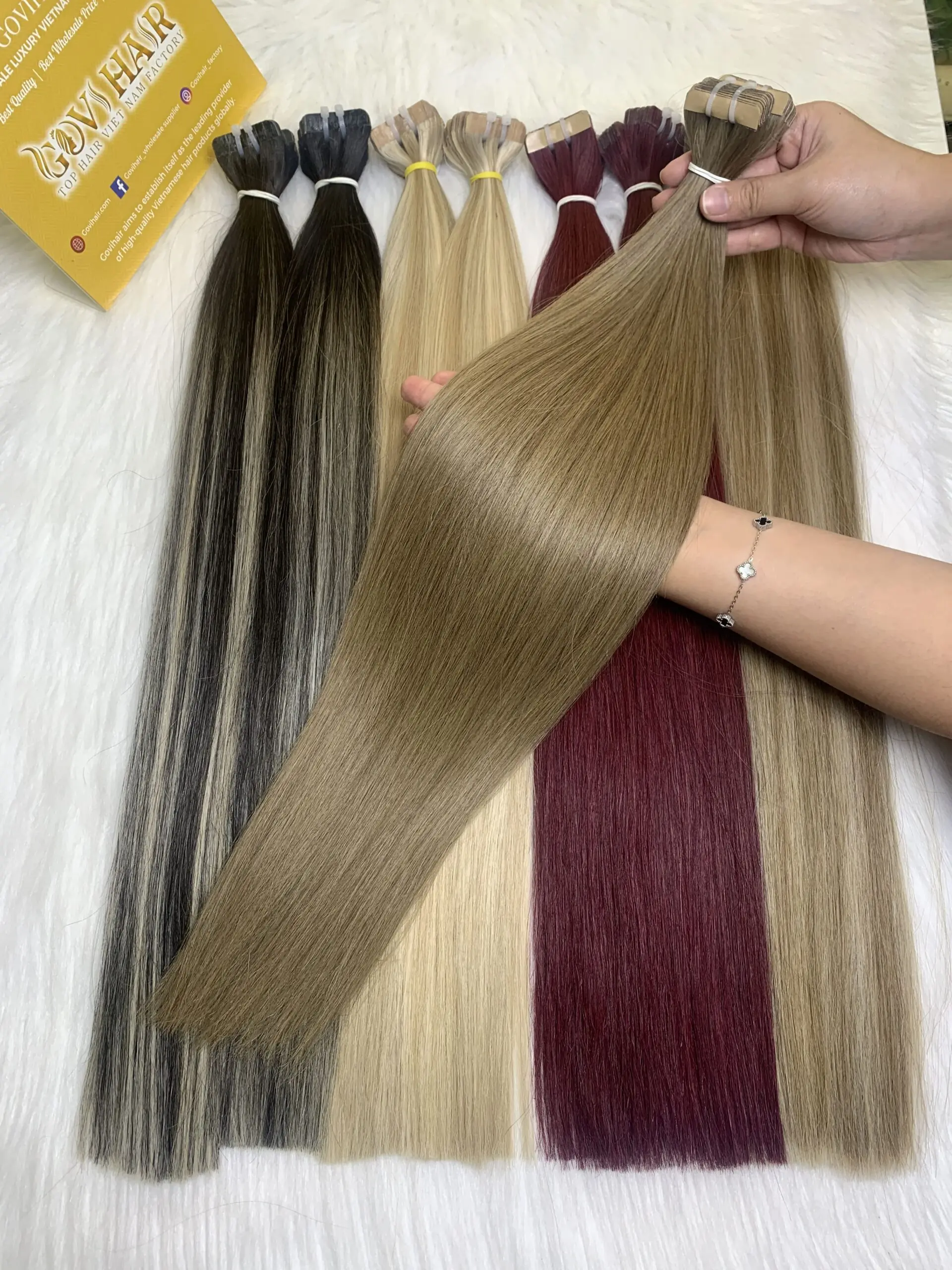 Straight #18 Color Tape In Hair Extension