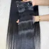 #1B Natural Color Clip In Hair Extensions