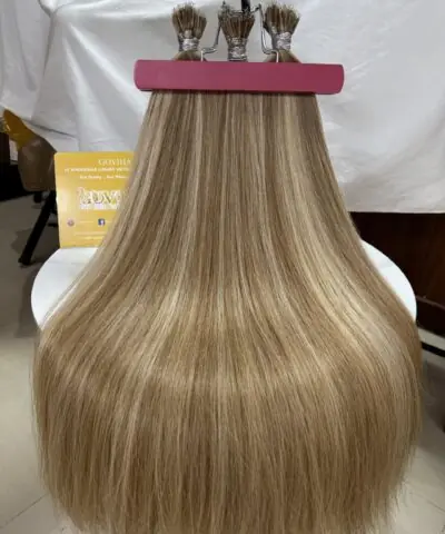 20 Inch Straight Highlight Nano Ring Hair Extensions