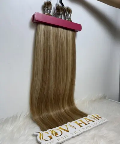 20 Inch Straight Highlight Nano Ring Hair Extensions
