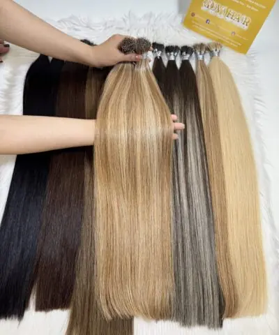 20 Inch Straight Highlight Nano Ring Hair Extensions
