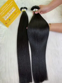 22 Inch Straight Natural Color Flat Tip Hair Extensions