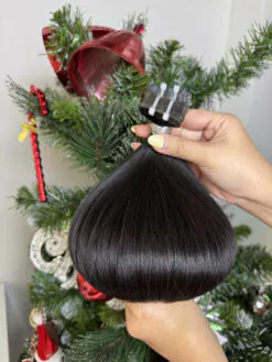 24 Inch Straight Natural Color Tape In Hair Extensions Virgin Hair 7 Natural Color Tape In Hair Extensions Virgin Hair