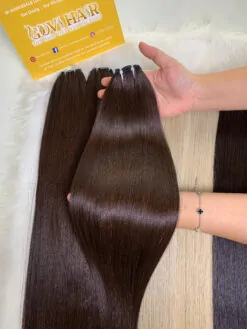 Feather Line Hair Extensions #4 Color Raw Vietnamese Hair