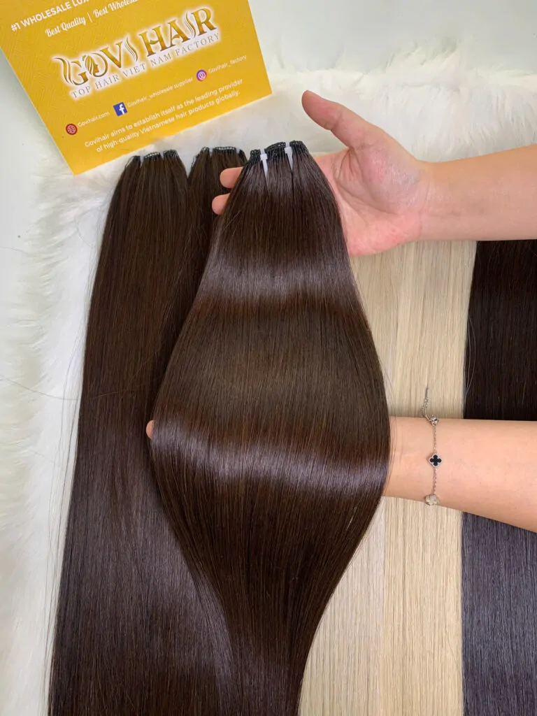 9D Feather Hair Extensions #4 Color Raw Vietnamese Hair