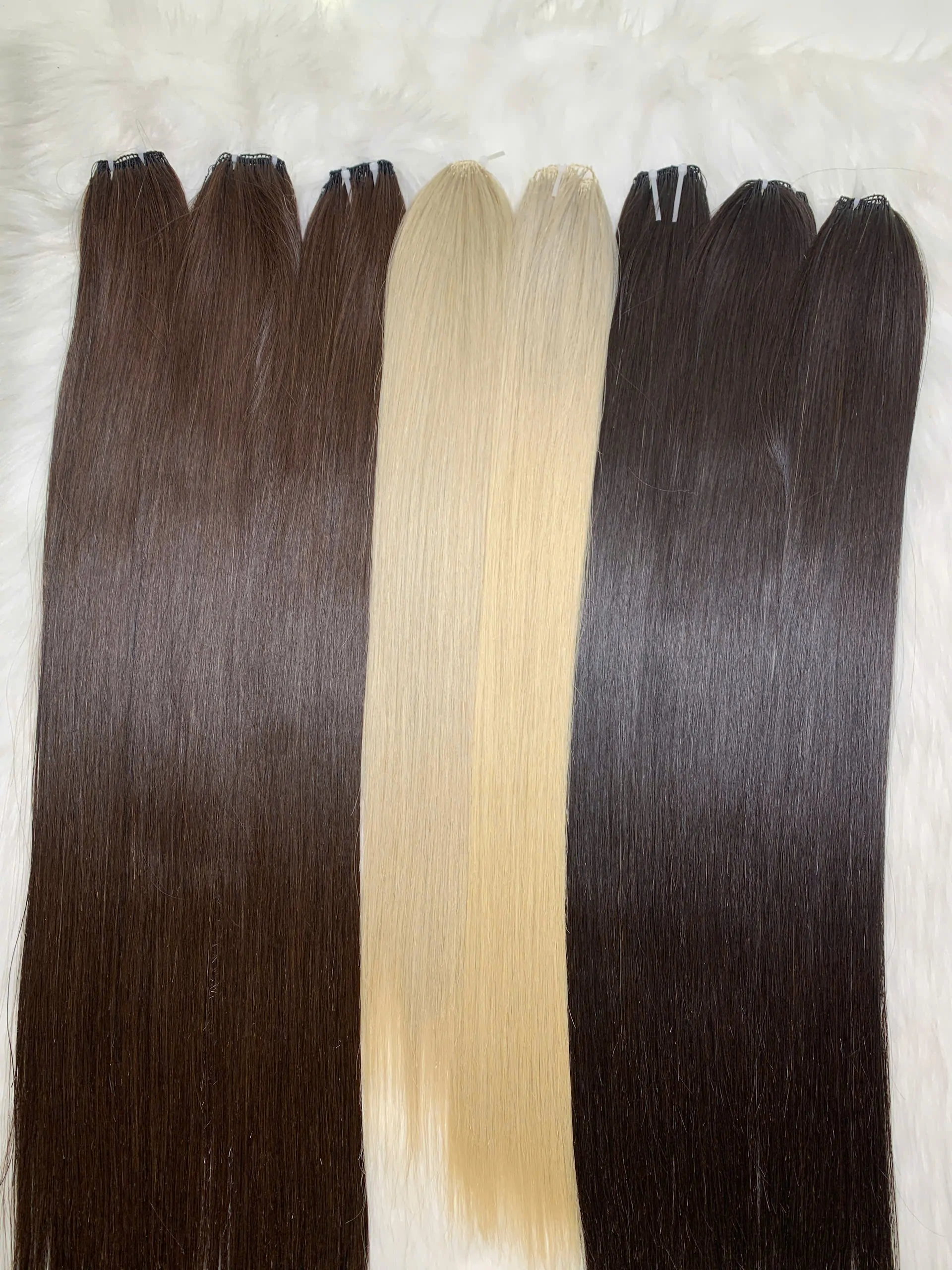 9D Feather Hair Extensions #4 Color Raw Vietnamese Hair