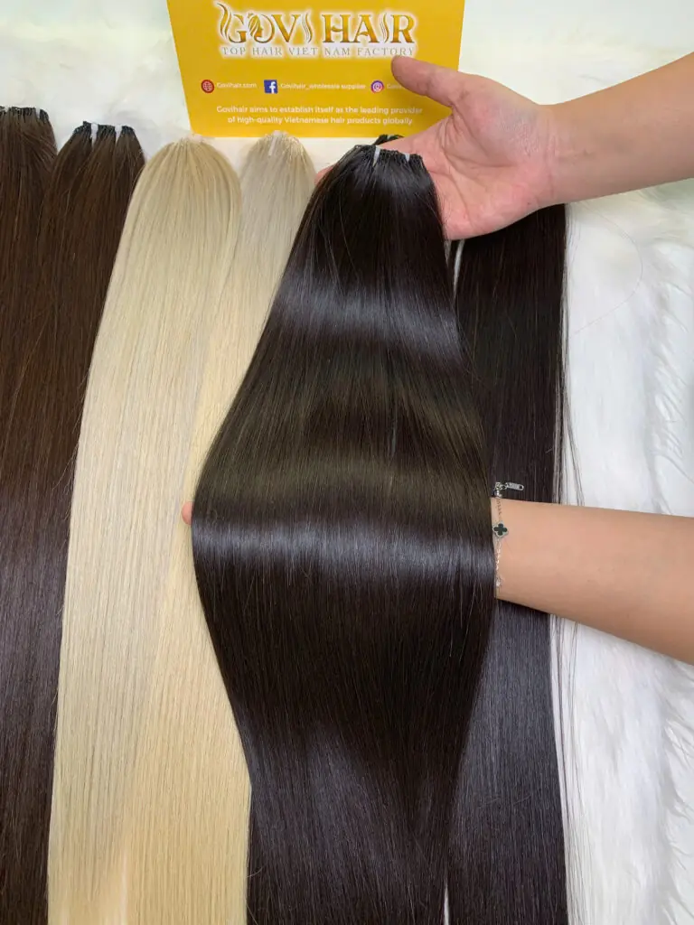 9D Feather Hair Extensions Natural Color Raw Vietnamese Hair 9D Feather Hair Extensions Natural Color Raw Vietnamese Hair