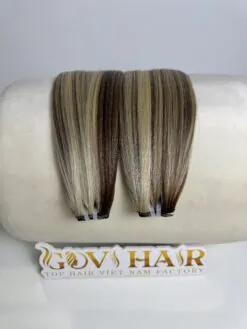 Machine Weft Hair Extensions 26 Inch Mix Piano Blonde