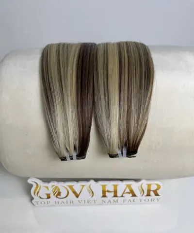 Machine Weft Hair Extensions 26 Inch Mix Piano Blonde