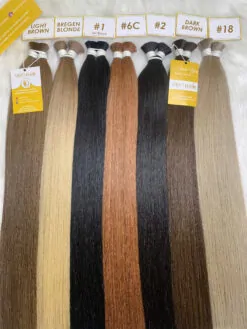 Bulk Hair Extensions Dark Brown Color Premium Vietnamese Hair