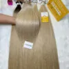 Straight Bulk Human Hair for Braiding Platinum Color 13 Straight Bulk Human Hair for Braiding Platinum