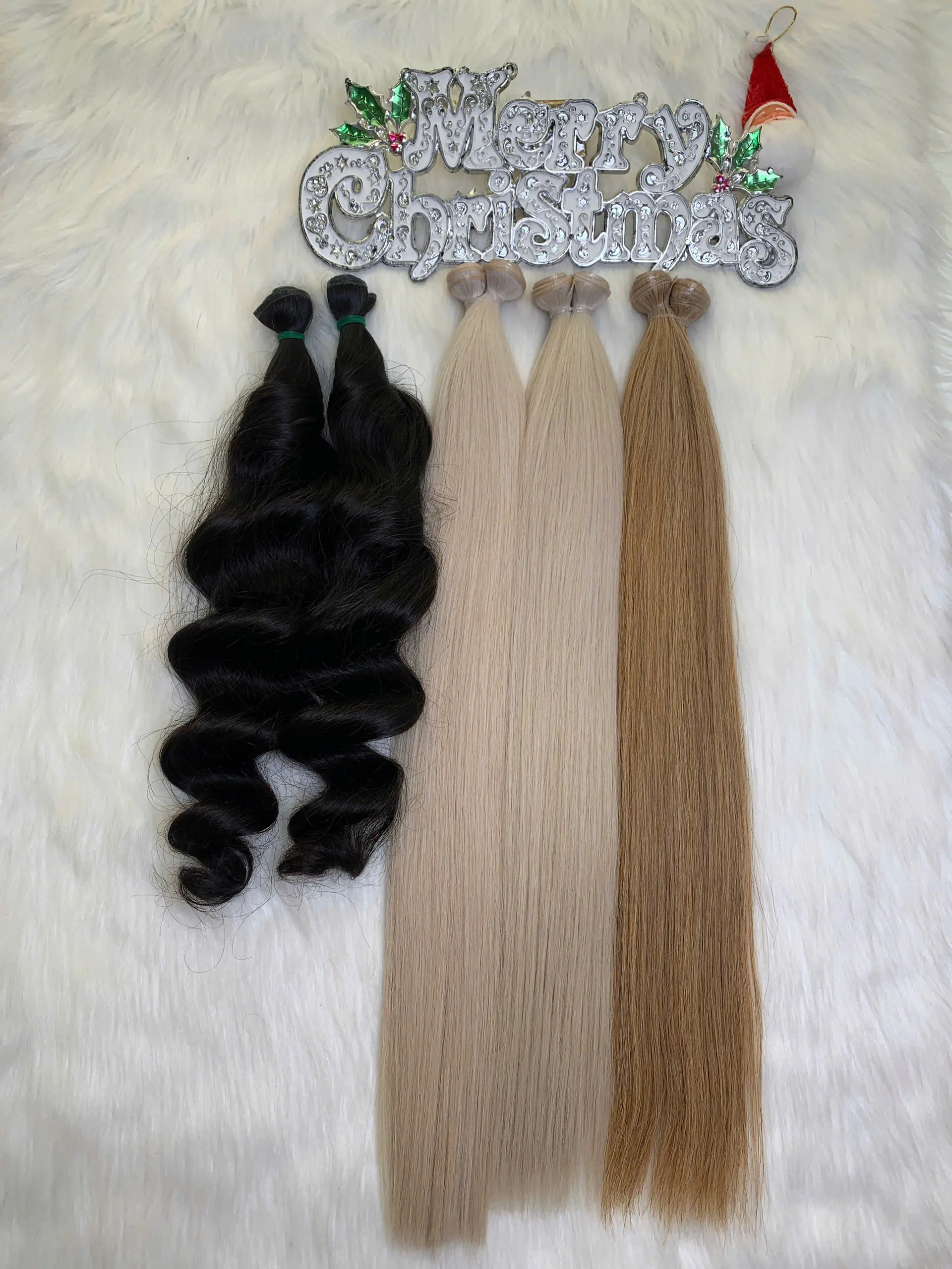 Double Layer Genius Weft Hair Extensions #6 Color Vietnamese Hair