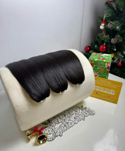 feather weft hair extensions 1b color 2