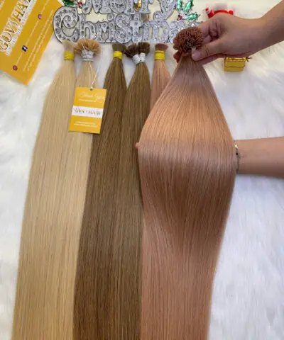 Flat Tip Hair Extensions #10c Color Raw Vietnamese Hair