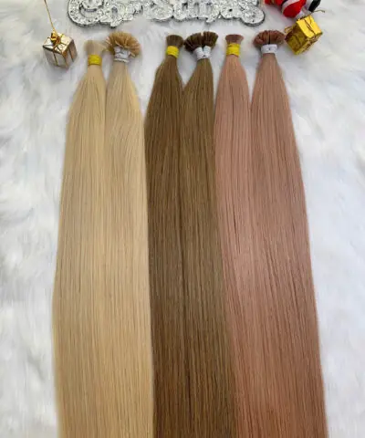 24 Inch Straight #10C Light Ash Brown Color Flat Tip Hair Extensions Long-Lasting Bond 7 Flat Tip Hair Extensions #10c Color Raw Vietnamese Hair