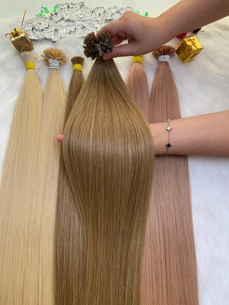 Flat Tip Hair Extensions #16c Color Raw Vietnamese Hair Flat Tip Hair Extensions #16c Color Raw Vietnamese Hair