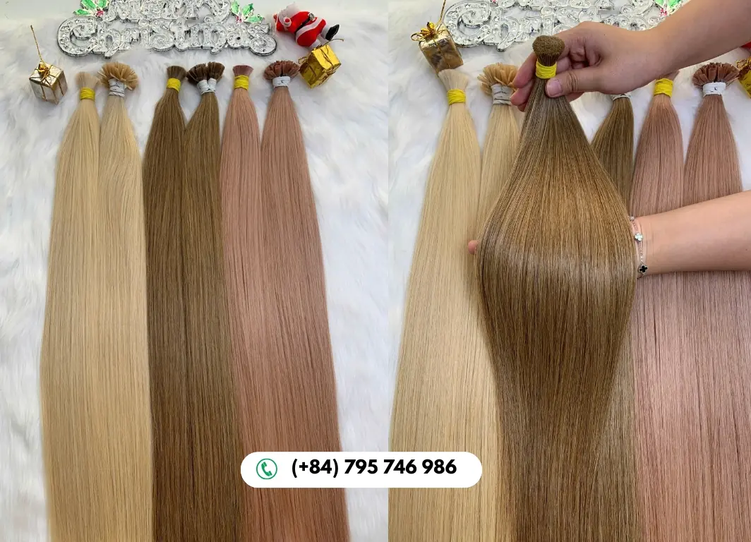 Straight Bulk Human Hair for Braiding 24 Inch #16C Cool Beige Blonde Color 10 Govihair Delivers Premium Vietnamese Hair with Global Trust