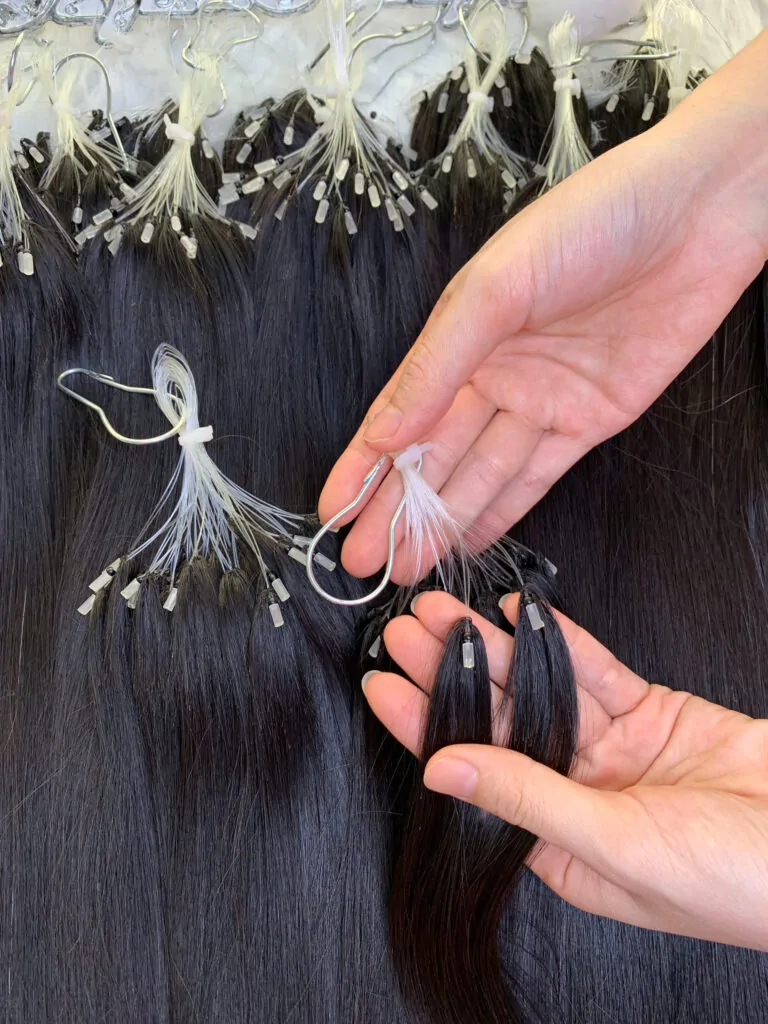 H6 Feather Hair Extensions Natural Color Virgin Hair