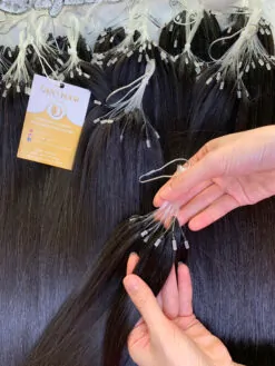 H6 Feather Hair Extensions Natural Color Virgin Vietnamese Hair