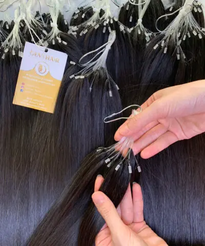 H6 Feather Hair Extensions Natural Color Virgin Vietnamese Hair