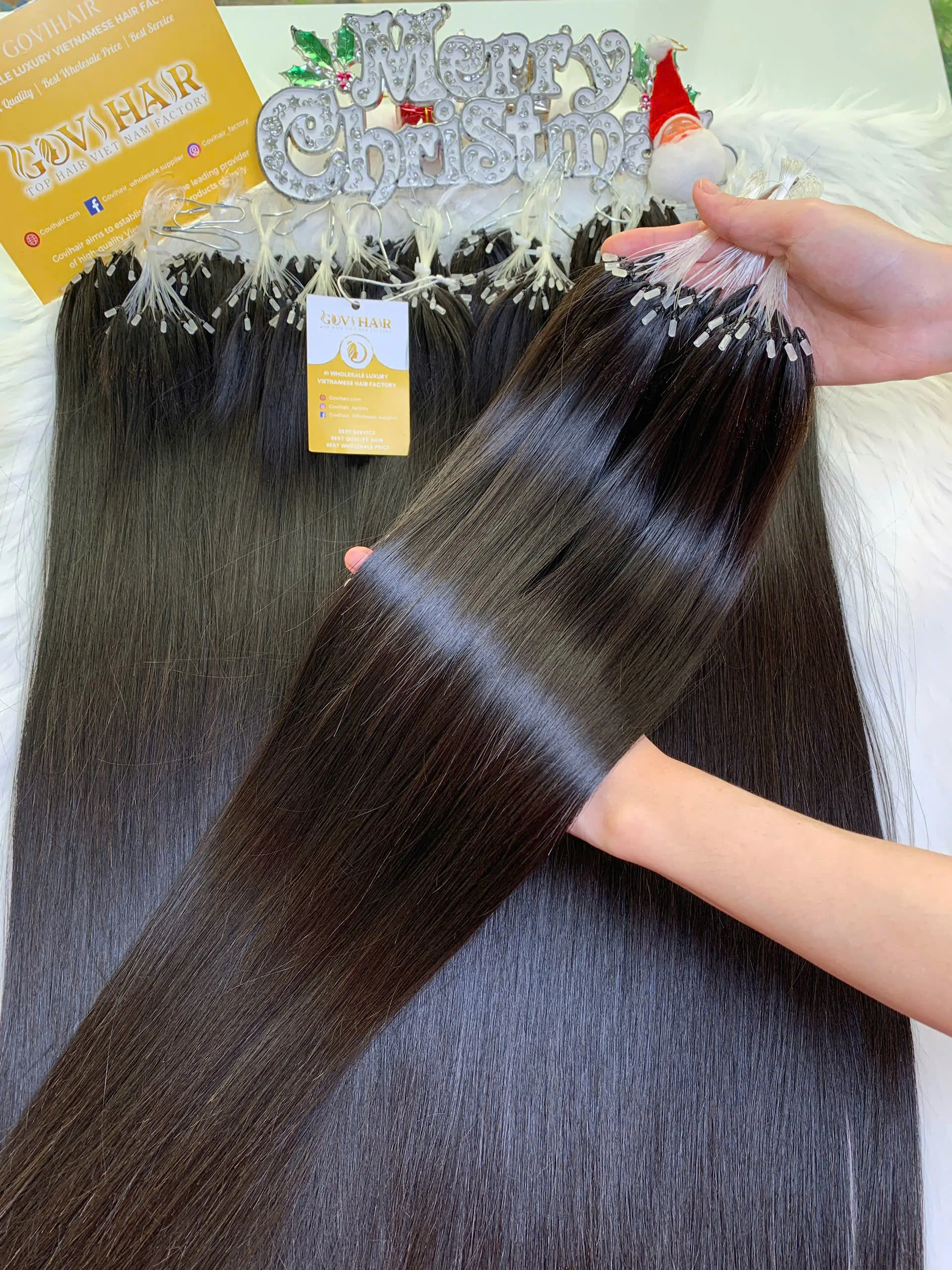 H6 Feather Hair Extensions Natural Color