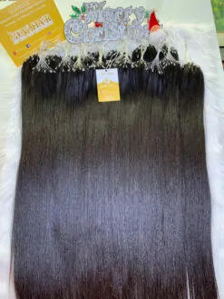 H6 Feather Hair Extensions Natural Virgin Vietnamese Hair Quality