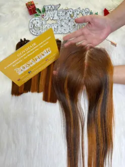 HD Lace Closure 5x5 Mix Piano Color Vietnamese Hair Bone Straight