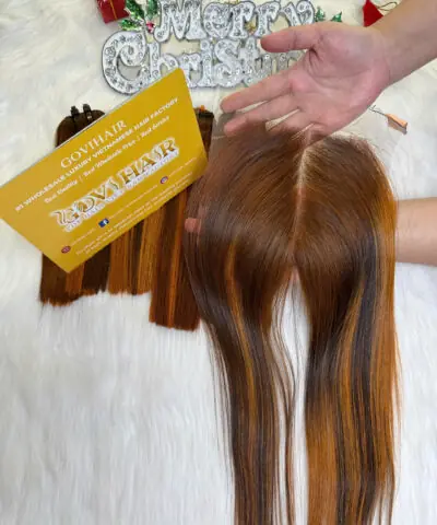 HD Lace Closure 5x5 Mix Piano Color Vietnamese Hair Bone Straight