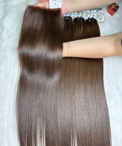 HD Lace Frontal 5x5 Dark Brown Color Raw Vietnamese Hair