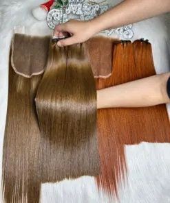 HD Lace Frontal 5x5 Light Brown Color Raw Vietnamese Hair