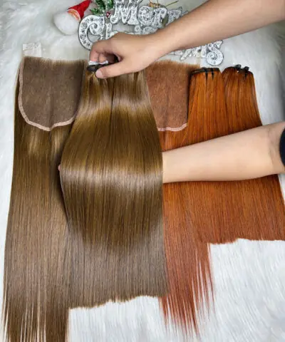 HD Lace Frontal 5x5 Light Brown Color Raw Vietnamese Hair