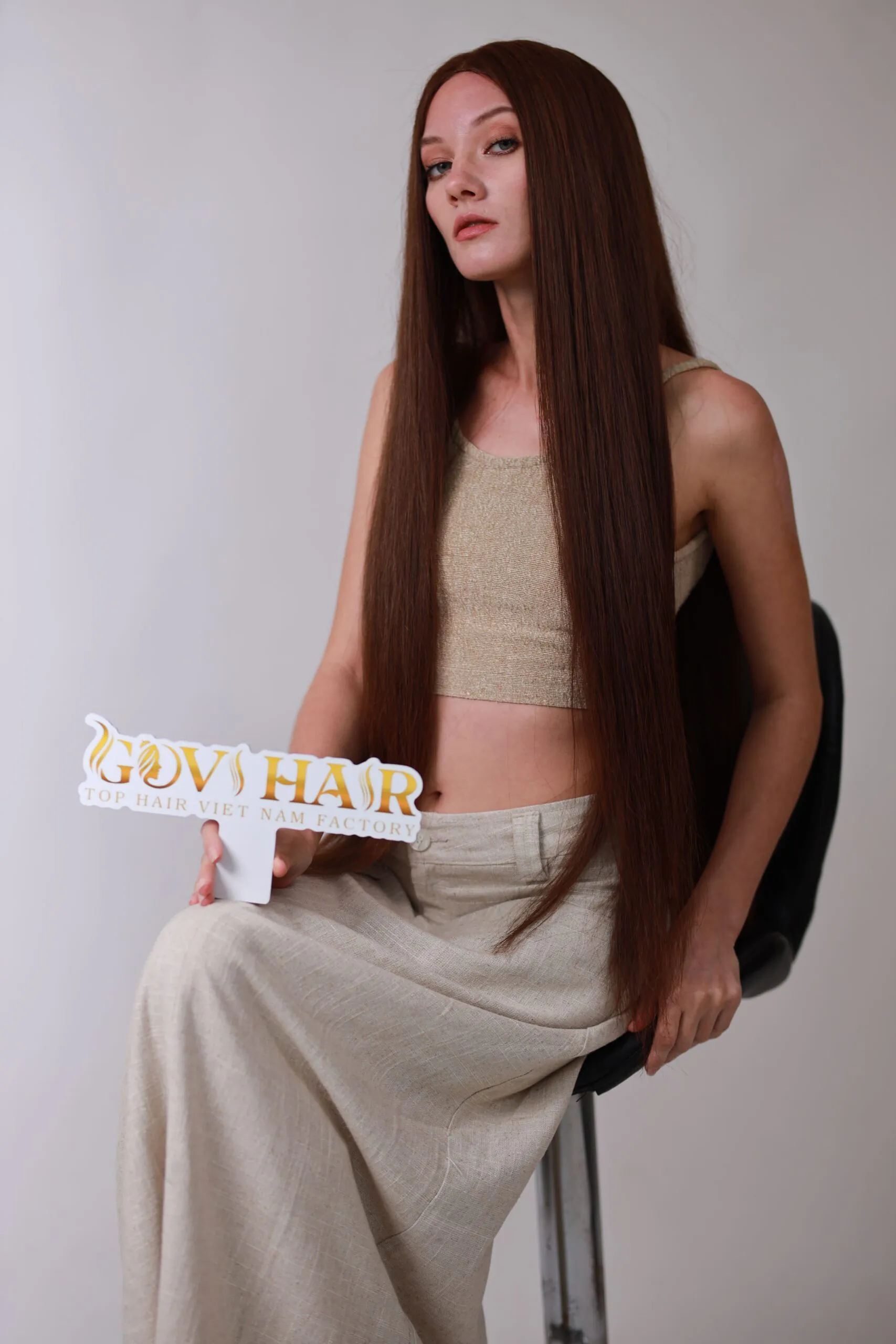 Straight Human Hair Closure Wig 4x4 HD Lace 22 Inch 180% Density #2 Color 1 Human Hair Closure wig 5*5 HD Lace Bone straight Dark Brown color