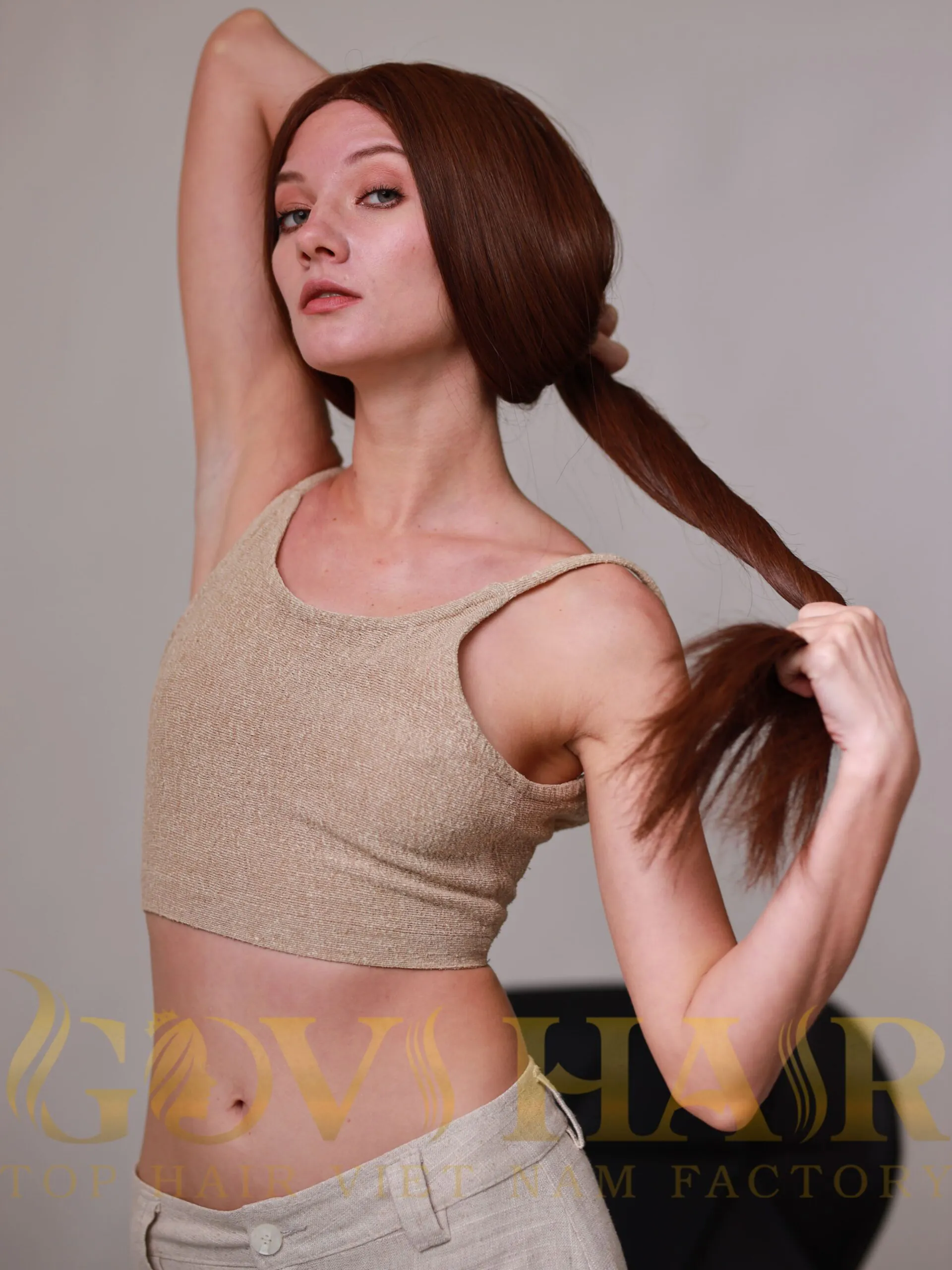 Straight Human Hair Closure Wig 4x4 HD Lace 22 Inch 180% Density #2 Color 4 Human Hair Closure wig 5*5 HD Lace Bone straight Dark Brown color