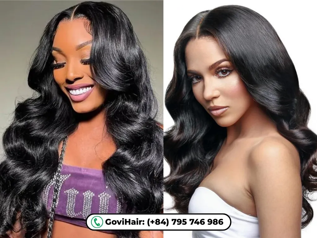 Loose Wave Machine Weft Hair Extensions Natural Color 3 Loose Wave Machine Wefts stand out due to their combination of style, quality