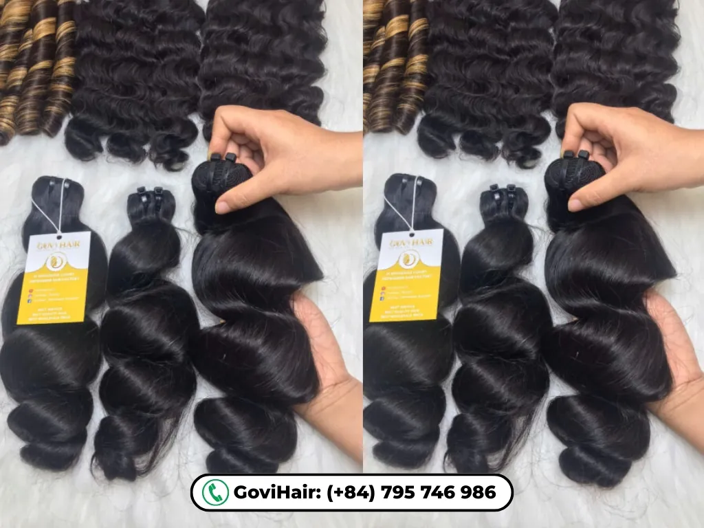 Loose Wave Machine Weft Hair Extensions Natural Color 4 Proper care ensures your Loose Wave Machine Weft Hair Extensions Natural Color stay soft