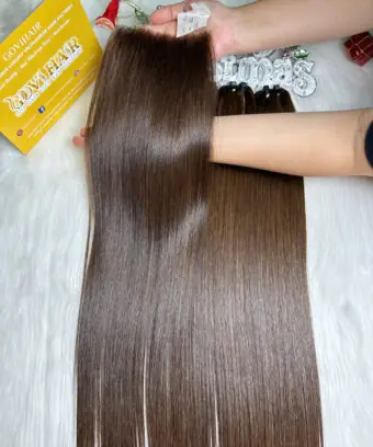 HD Lace Frontal 5x5 Dark Brown Color Raw Vietnamese Hair