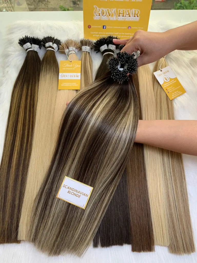 Nanoring Hair Extensions Mix Piano Color Virgin Vietnamese Hair